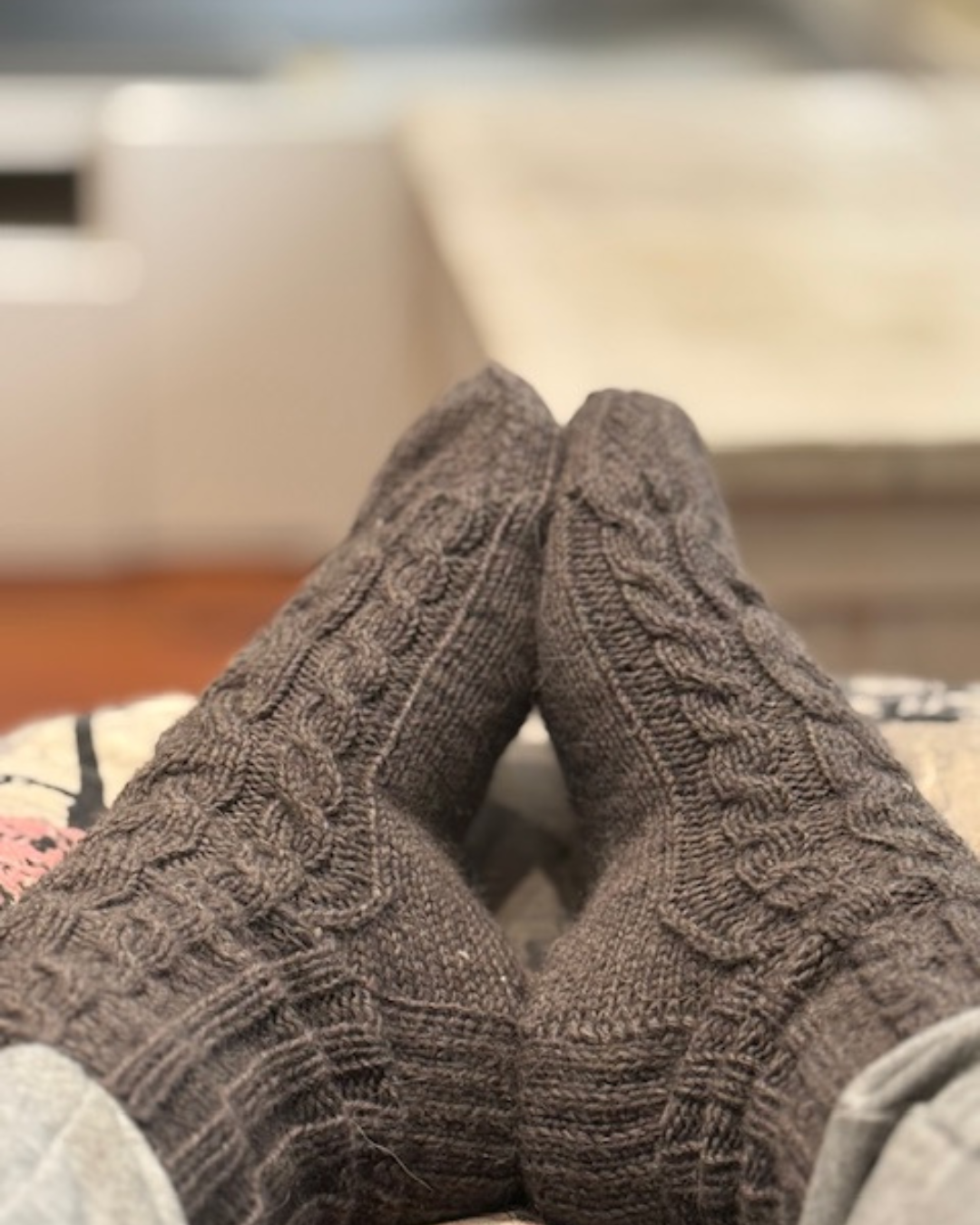 Aino palmikkovillasukat PDF-ohje