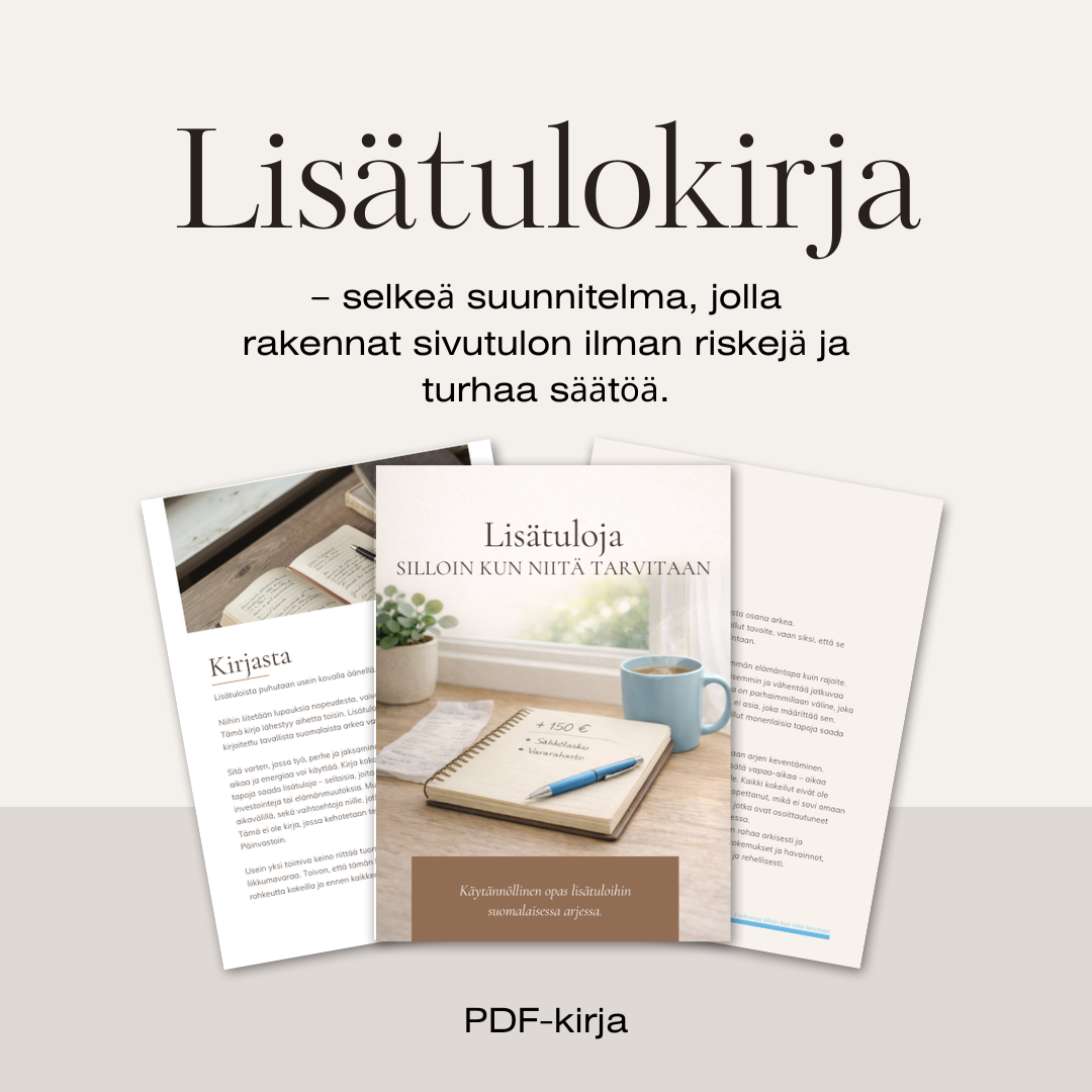 Lisätulo-opas auttaa sinut sivutöiden alkuun.