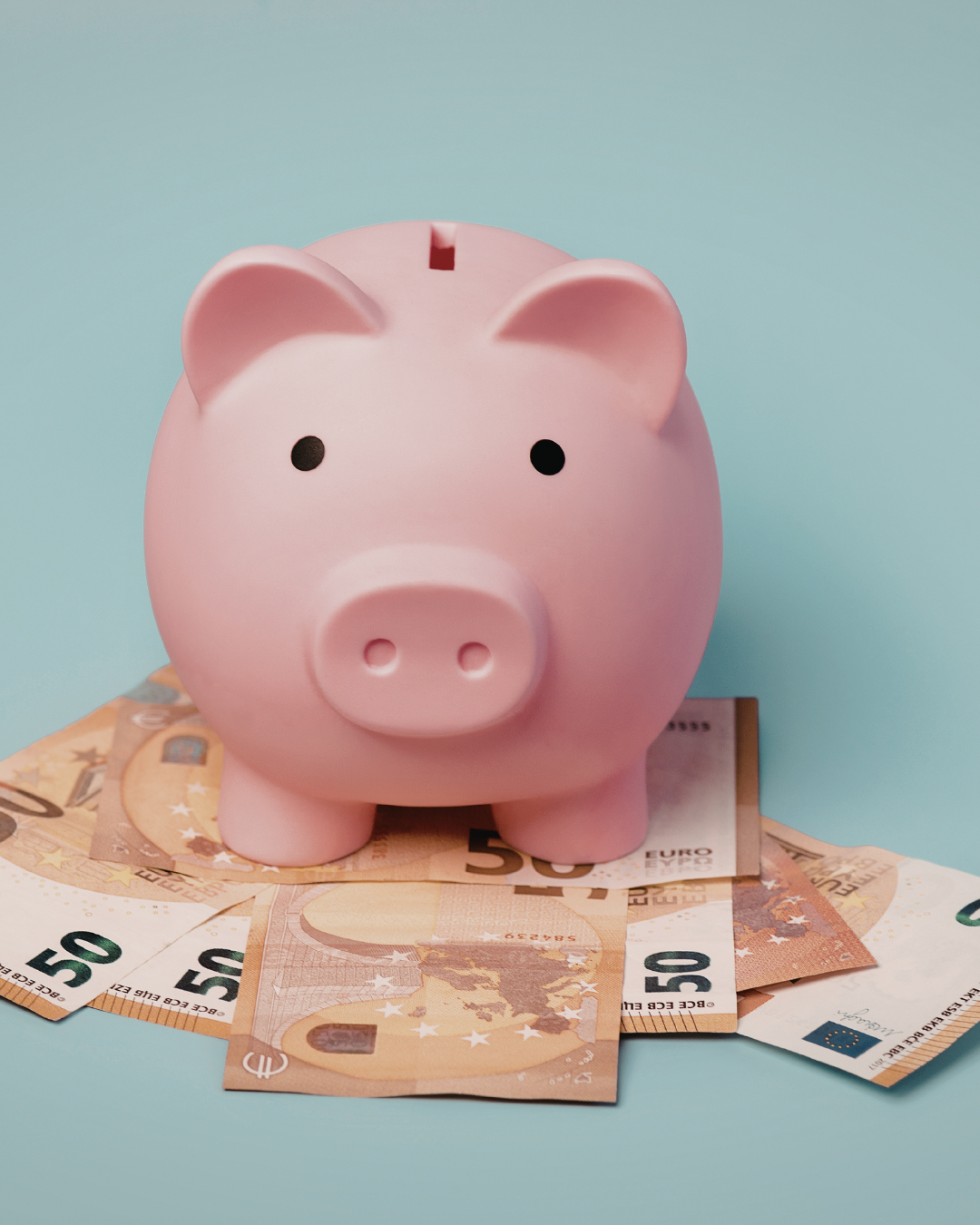 Säästötavoite 1000 € vuodessa – konkreettinen tavoite ja säästöpossu.